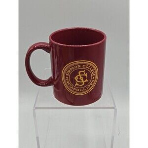 Simpson Collage Indianola, Iowa. 11 Oz. Coffee cup / mug Dark Red Color